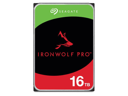 Seagate IronWolf Pro ST16000NT001 16TB 7200 RPM 256MB Cache SATA 6.0Gb/s 3.5" Internal Hard Drive