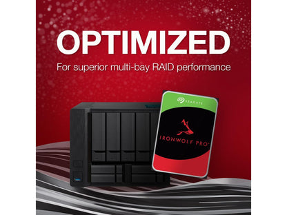 Seagate IronWolf Pro 22TB Enterprise NAS Internal HDD – CMR 3.5in SATA 6Gb/s 7200 RPM (ST22000NT001)