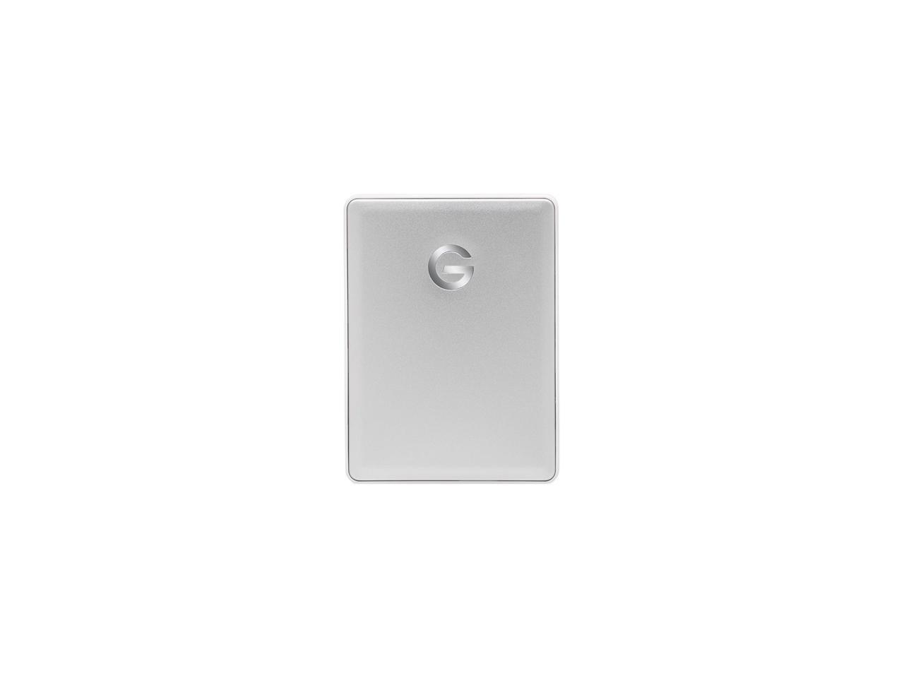 Thermal Grizzly 4TB G-DRIVE mobile USB-C Portable External Hard Drive, USB 3.1 Gen 1, Silver (0G10348)