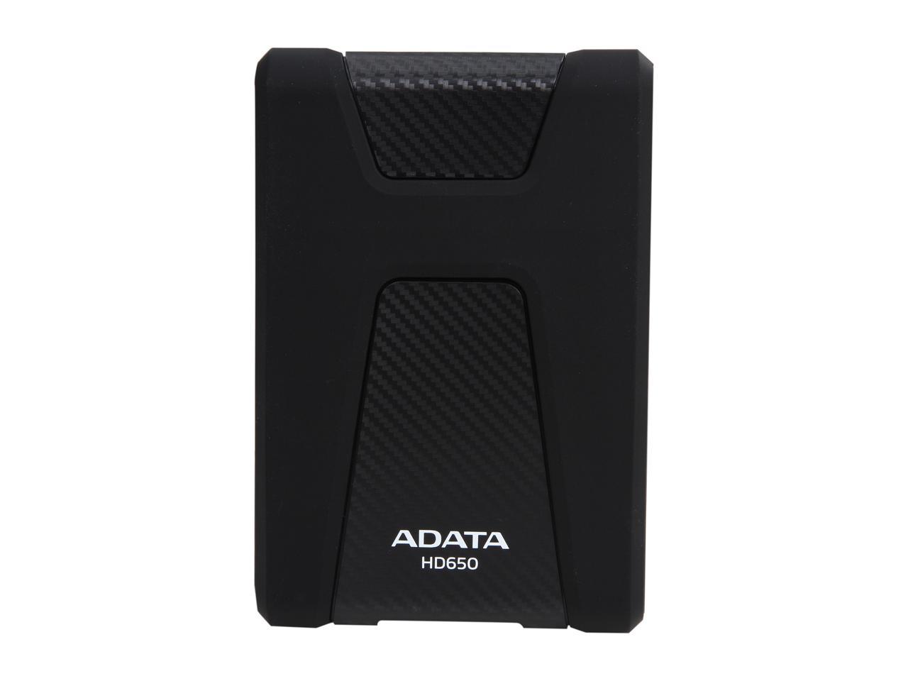 ADATA 1TB DashDrive Durable HD650 External Hard Drive USB 3.0 Model AHD650-1TU3-CBK Black