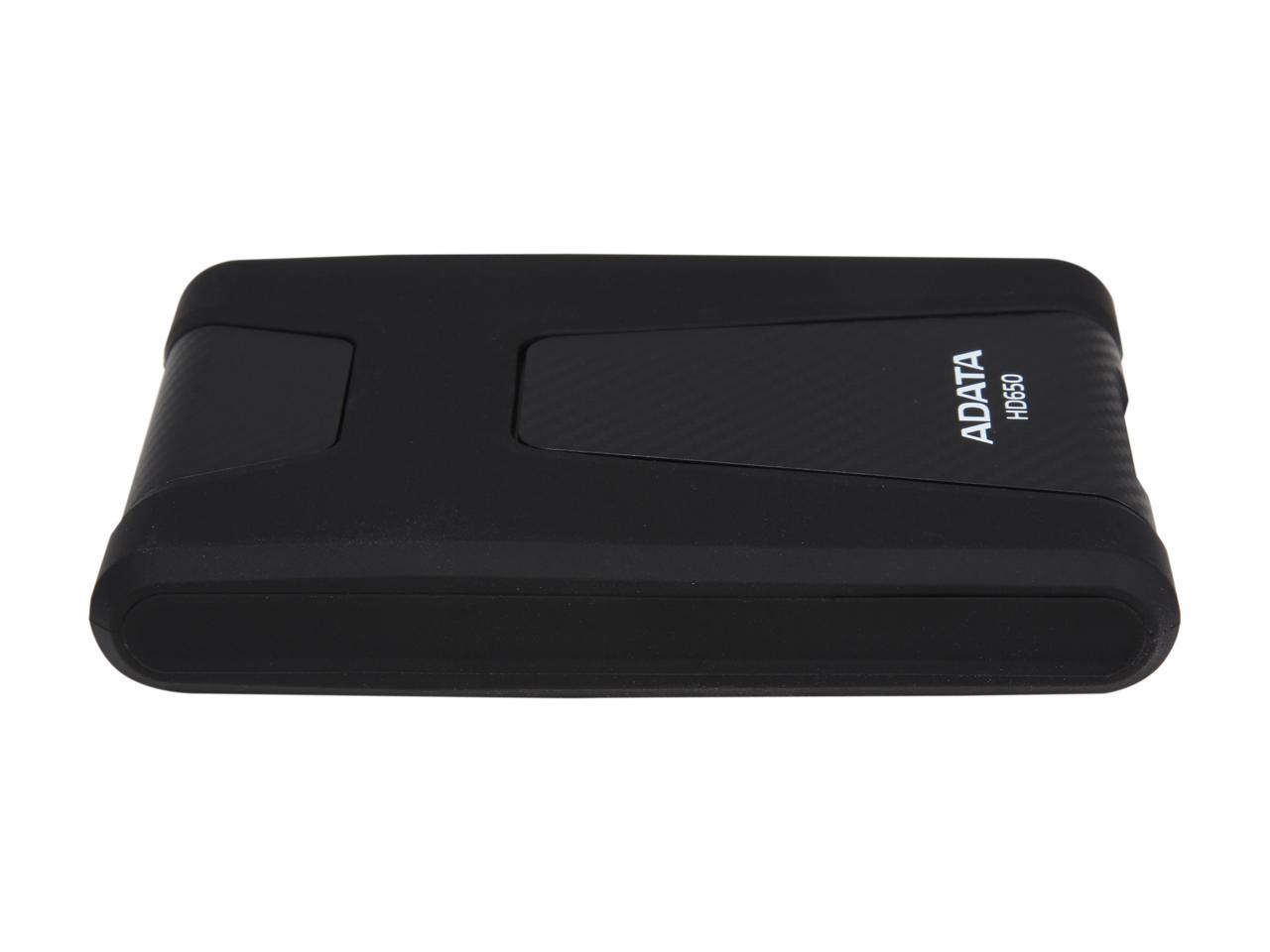 ADATA 1TB DashDrive Durable HD650 External Hard Drive USB 3.0 Model AHD650-1TU3-CBK Black