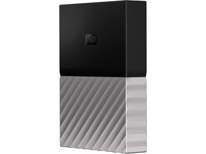 WD 4TB My Passport Ultra Portable Storage with Metal Finish USB 3.0 Model WDBFKT0040BGY-WESN Black - Gray