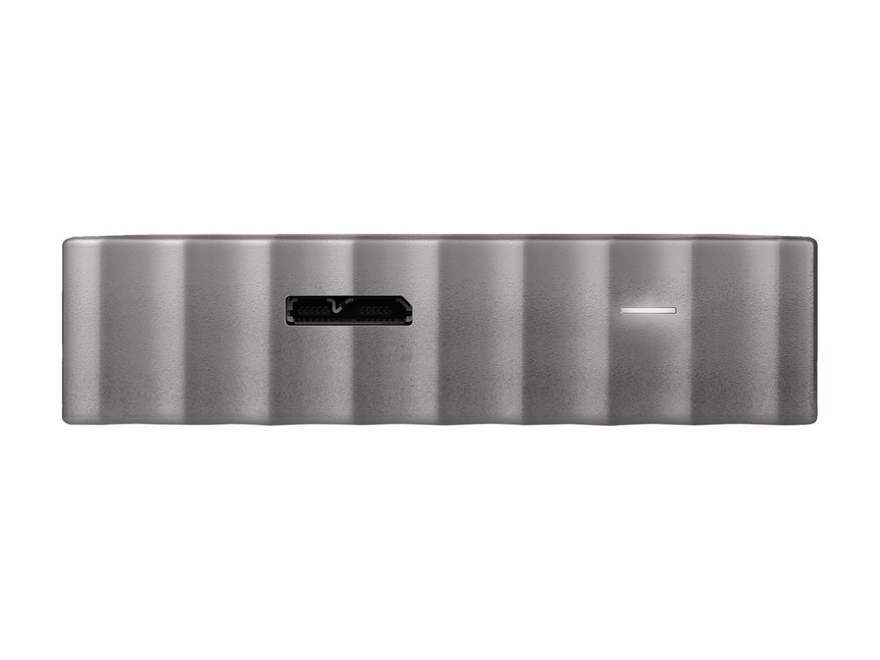 WD 4TB My Passport Ultra Portable Storage with Metal Finish USB 3.0 Model WDBFKT0040BGY-WESN Black - Gray
