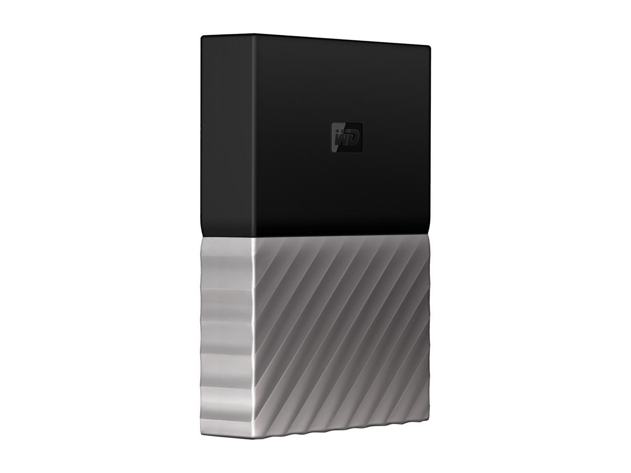 WD 4TB My Passport Ultra Portable Storage with Metal Finish USB 3.0 Model WDBFKT0040BGY-WESN Black - Gray