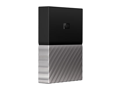 WD 4TB My Passport Ultra Portable Storage with Metal Finish USB 3.0 Model WDBFKT0040BGY-WESN Black - Gray