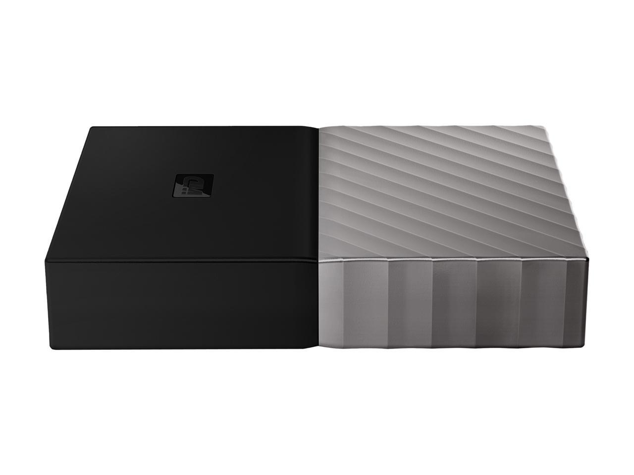 WD 2TB My Passport Ultra Portable Storage with Metal Finish USB 3.0 Model WDBFKT0020BGY-WESN Black - Gray