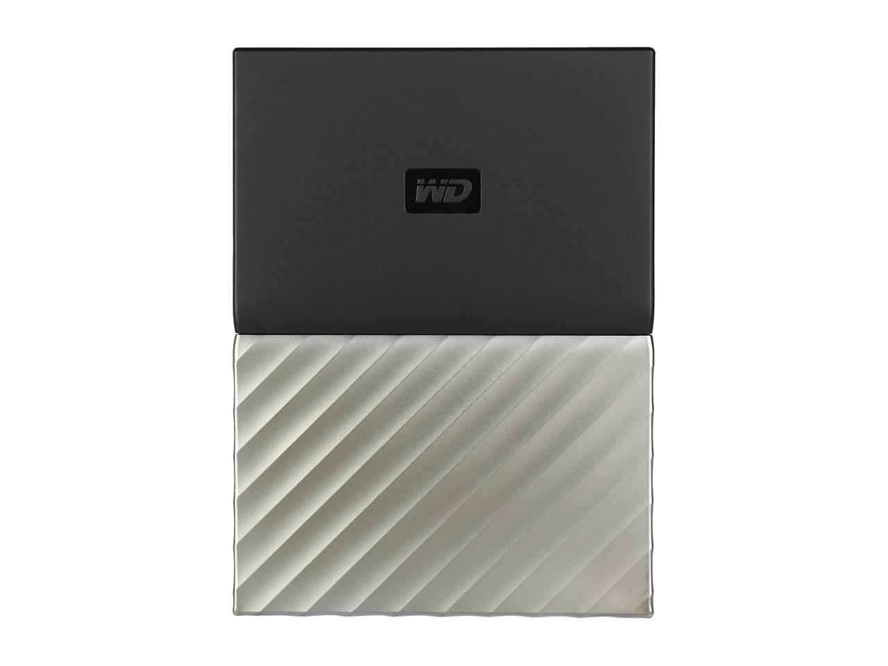 WD 1TB My Passport Ultra Portable Storage with Metal Finish USB 3.0 Model WDBTLG0010BGY-WESN Black - Gray