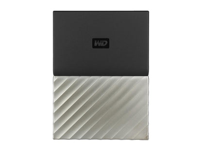 WD 1TB My Passport Ultra Portable Storage with Metal Finish USB 3.0 Model WDBTLG0010BGY-WESN Black - Gray