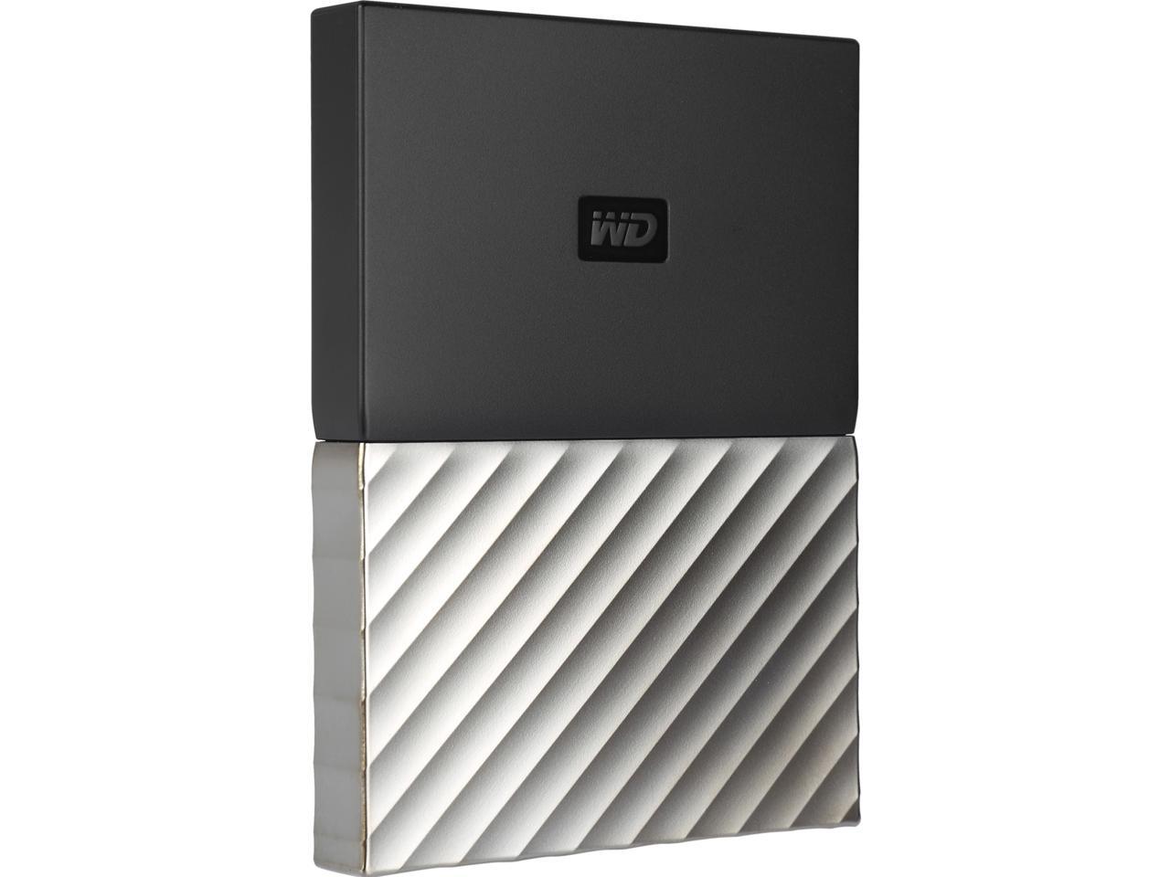 WD 1TB My Passport Ultra Portable Storage with Metal Finish USB 3.0 Model WDBTLG0010BGY-WESN Black - Gray