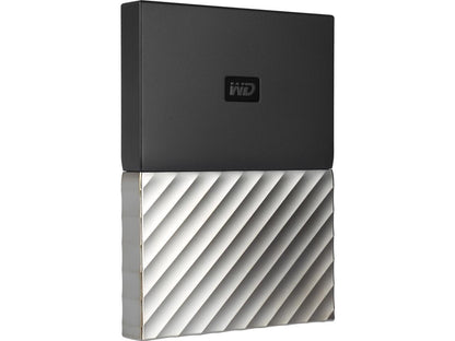 WD 1TB My Passport Ultra Portable Storage with Metal Finish USB 3.0 Model WDBTLG0010BGY-WESN Black - Gray