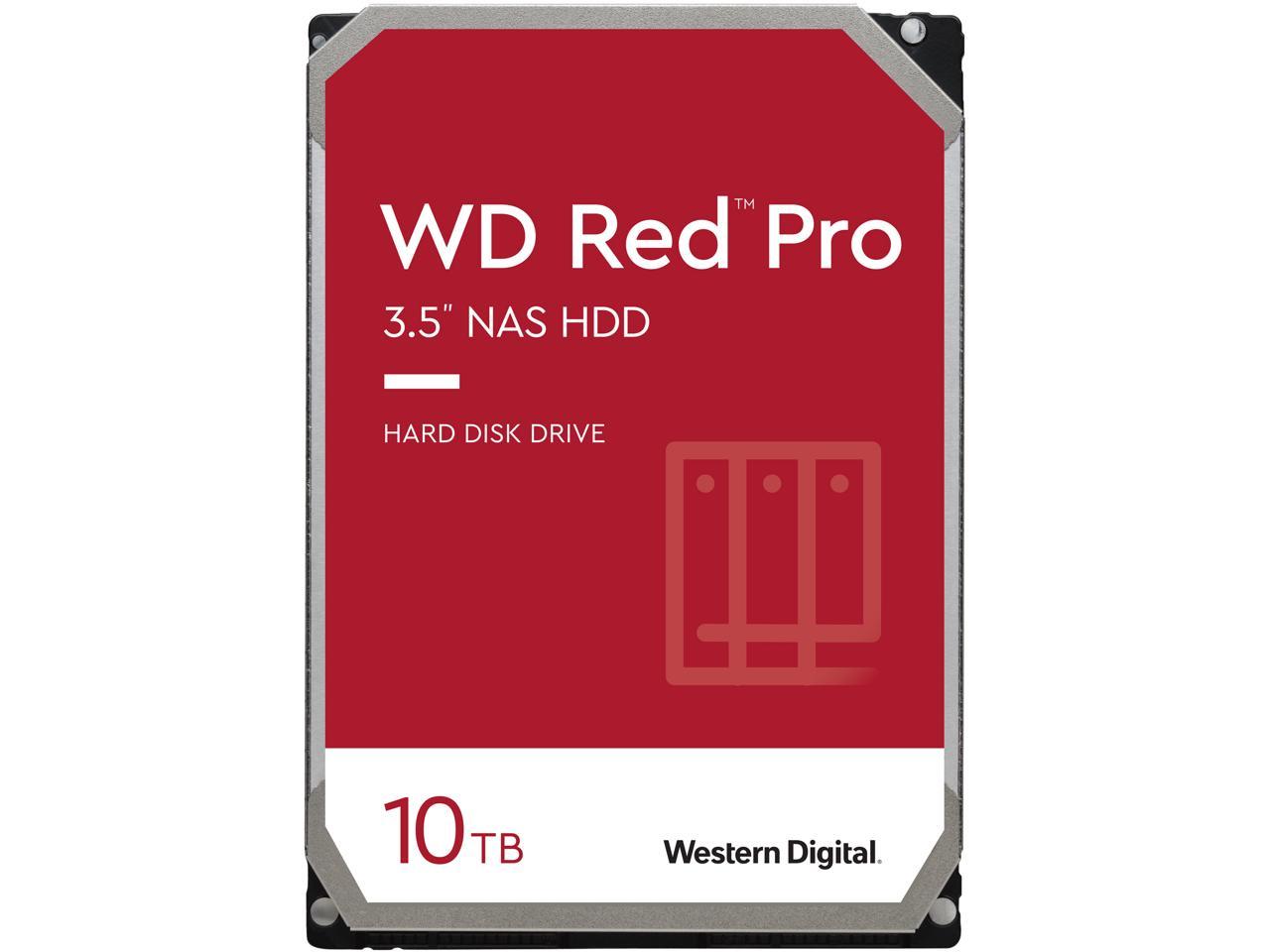 WD Red Pro 10TB NAS Hard Disk Drive - 7200 RPM Class SATA 6Gb/s 256MB Cache 3.5 Inch - WD101KFBX