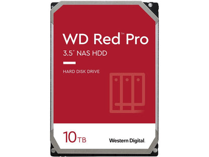 WD Red Pro 10TB NAS Hard Disk Drive - 7200 RPM Class SATA 6Gb/s 256MB Cache 3.5 Inch - WD101KFBX