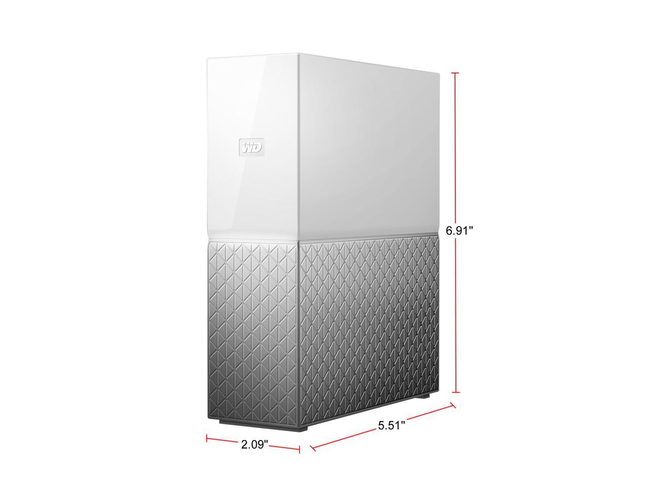 WD 6TB My Cloud Home Personal Cloud Storage - for PC/Windows & Mac (WDBVXC0060HWT-NESN)