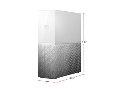 WD 6TB My Cloud Home Personal Cloud Storage - for PC/Windows & Mac (WDBVXC0060HWT-NESN)