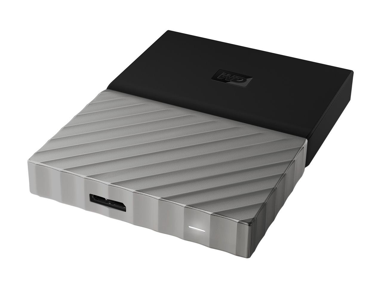 WD 2TB My Passport Ultra Portable Hard Drive USB 3.0 Model WDBTLG0020BGY-WESN Black - Gray
