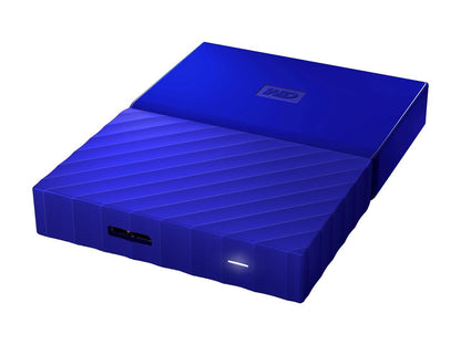 WD 2TB My Passport Portable Hard Drive USB 3.0 Model WDBS4B0020BBL-WESN Blue