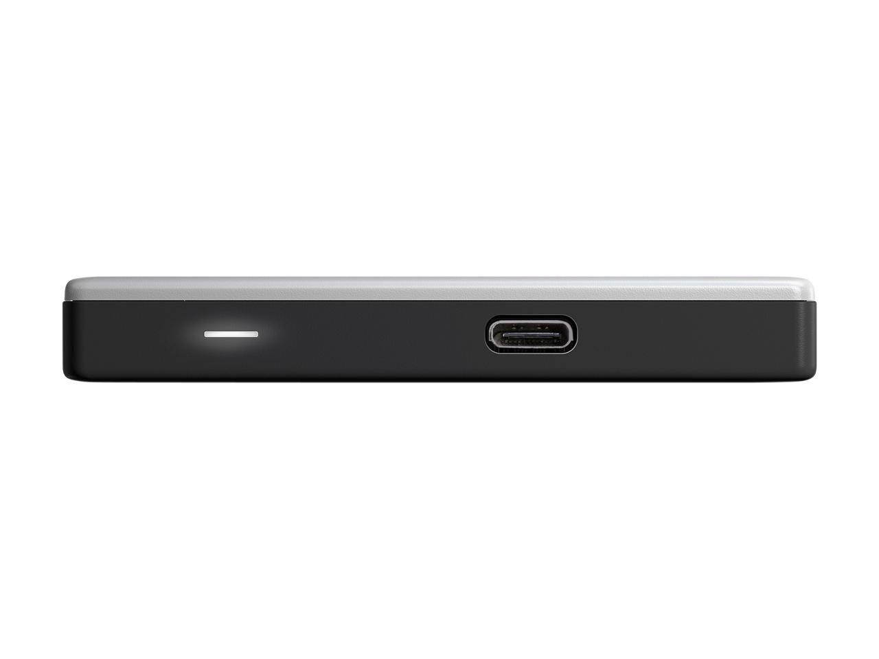 WD 1TB Silver My Passport Ultra Portable Storage External Hard Drive USB-C for PC/Windows (WDBC3C0010BSL-WESN)