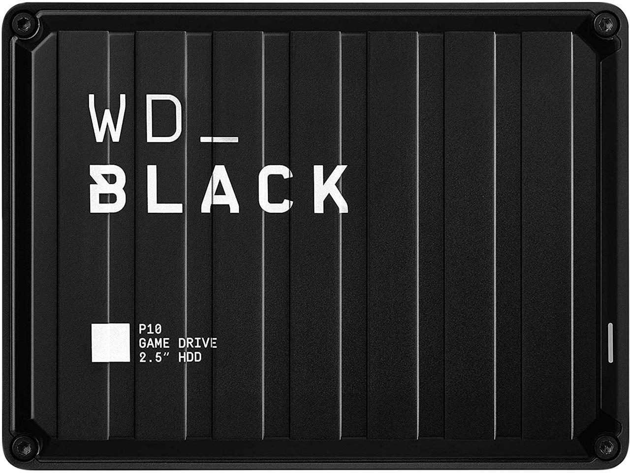 WD Black 2TB P10 Game Drive Portable External Hard Drive for PS4/Xbox One/PC/Mac USB 3.2 (WDBA2W0020BBK-WESN)