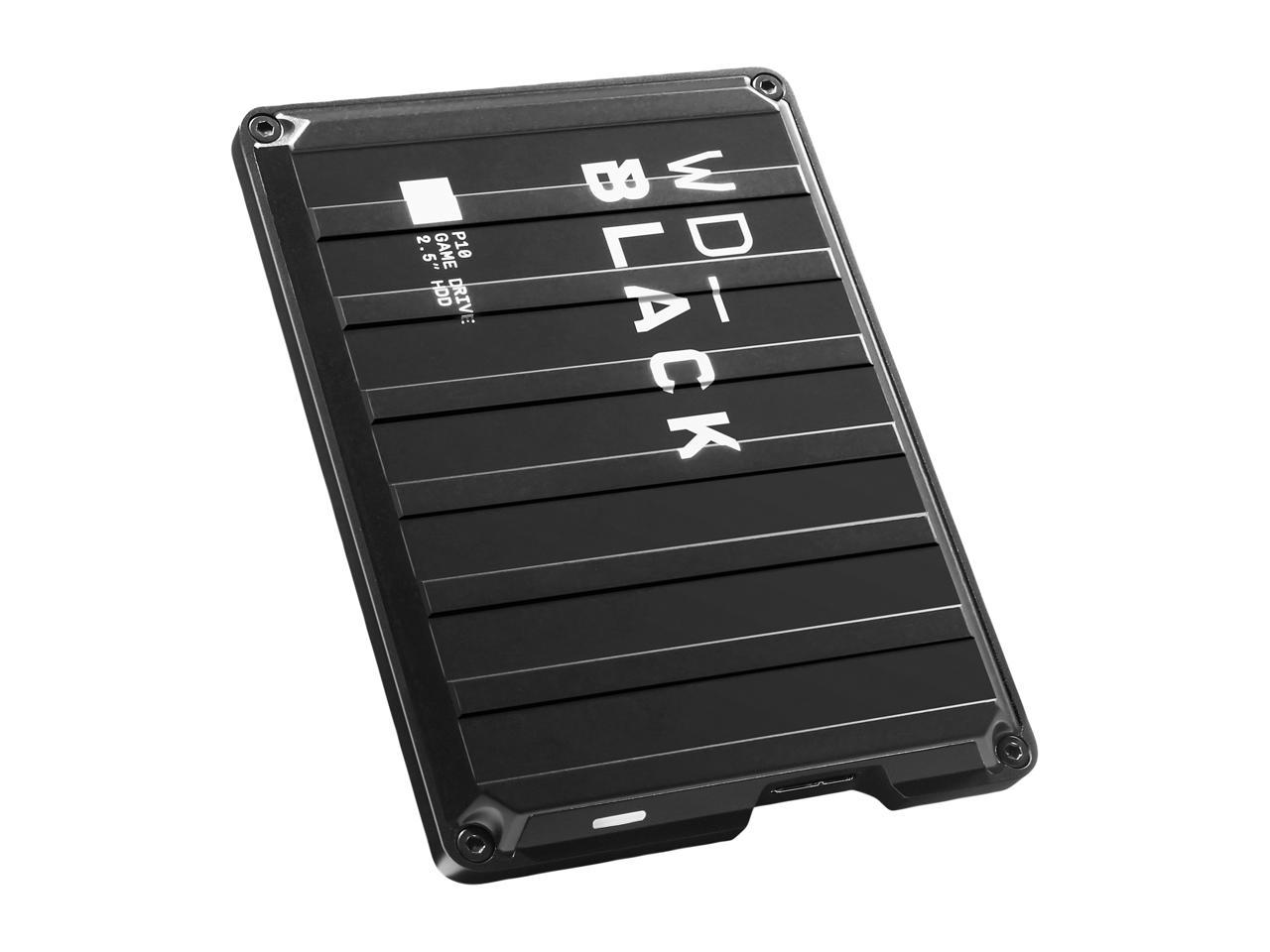 WD Black 2TB P10 Game Drive Portable External Hard Drive for PS4/Xbox One/PC/Mac USB 3.2 (WDBA2W0020BBK-WESN)