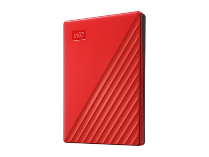 WD 2TB My Passport Portable Storage External Hard Drive USB 3.2 for PC/MAC Red (WDBYVG0020BRD-WESN)
