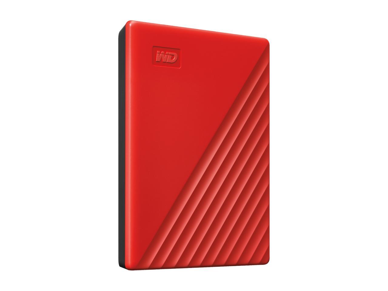 WD 2TB My Passport Portable Storage External Hard Drive USB 3.2 for PC/MAC Red (WDBYVG0020BRD-WESN)
