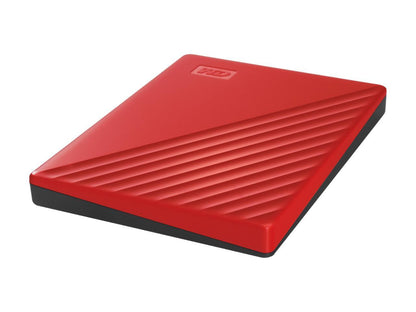 WD 2TB My Passport Portable Storage External Hard Drive USB 3.2 for PC/MAC Red (WDBYVG0020BRD-WESN)