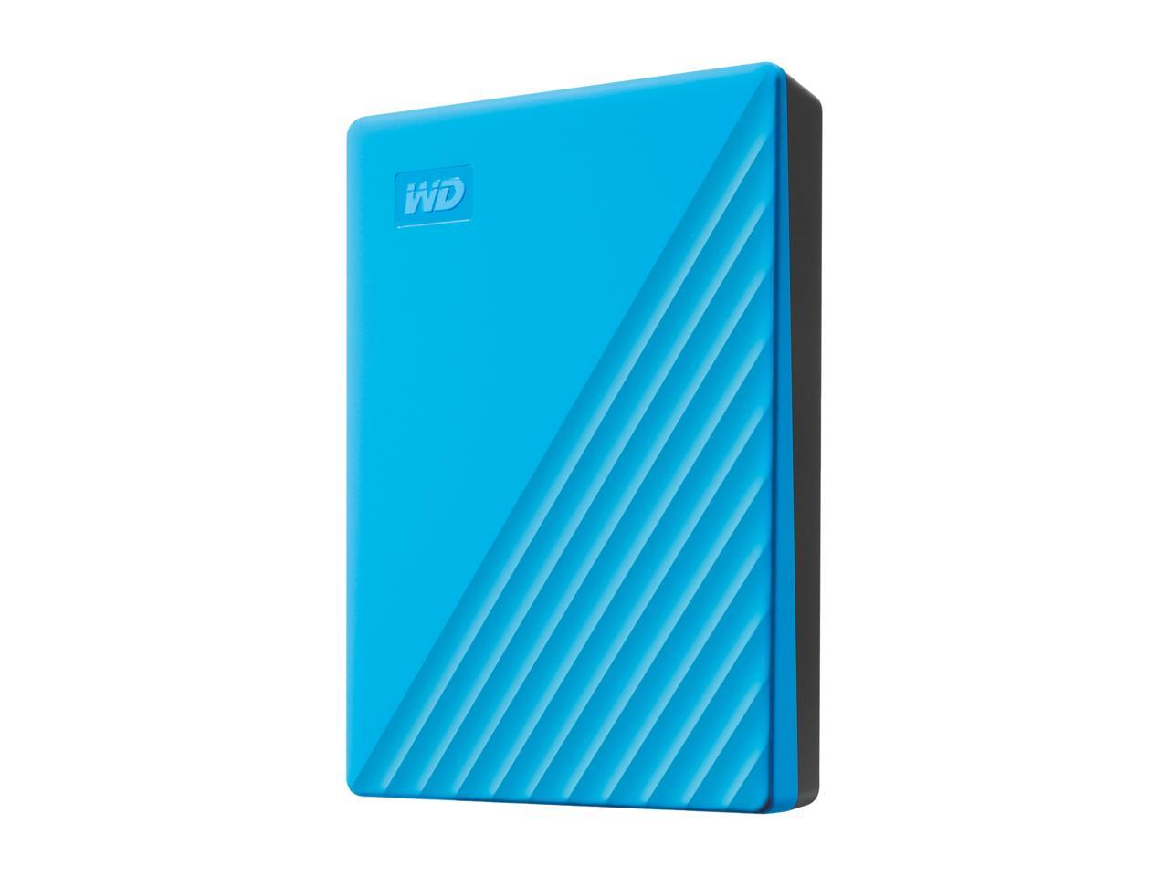 WD 4TB My Passport Portable Storage External Hard Drive USB 3.2 for PC/MAC Blue (WDBPKJ0040BBL-WESN)