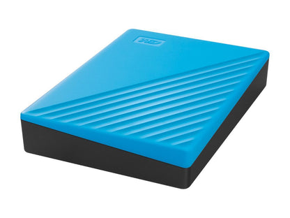 WD 4TB My Passport Portable Storage External Hard Drive USB 3.2 for PC/MAC Blue (WDBPKJ0040BBL-WESN)