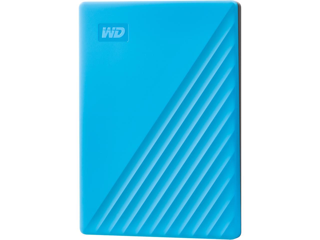 WD 2TB My Passport Portable Storage External Hard Drive USB 3.2 for PC/MAC Blue (WDBYVG0020BBL-WESN)