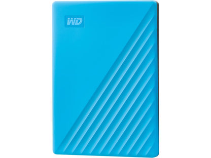 WD 2TB My Passport Portable Storage External Hard Drive USB 3.2 for PC/MAC Blue (WDBYVG0020BBL-WESN)