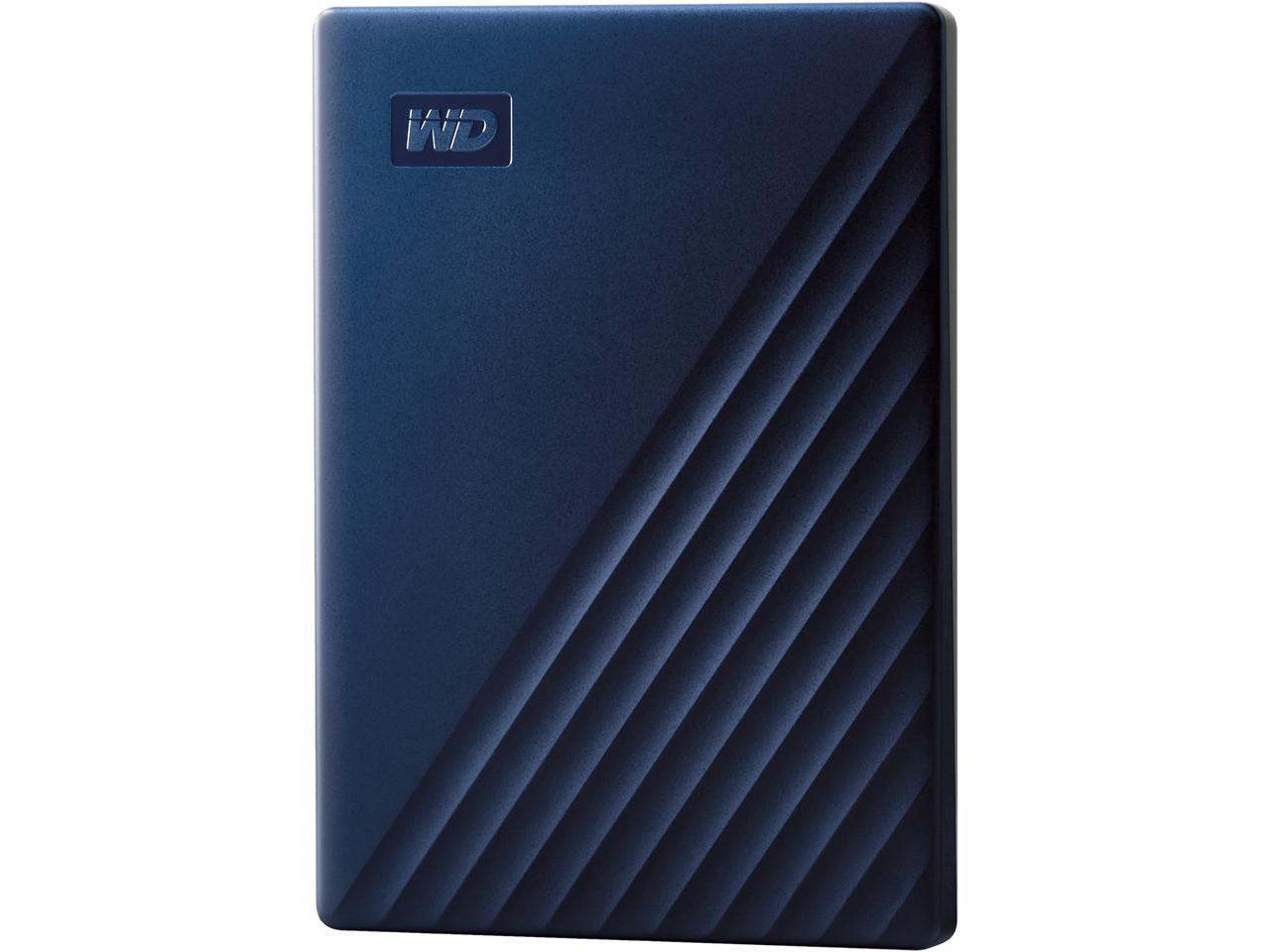 WD 2TB My Passport for Mac Portable External Hard Drive Storage USB-C/USB-A 3.2 - Midnight Blue WDBA2D0020BBL-WESN