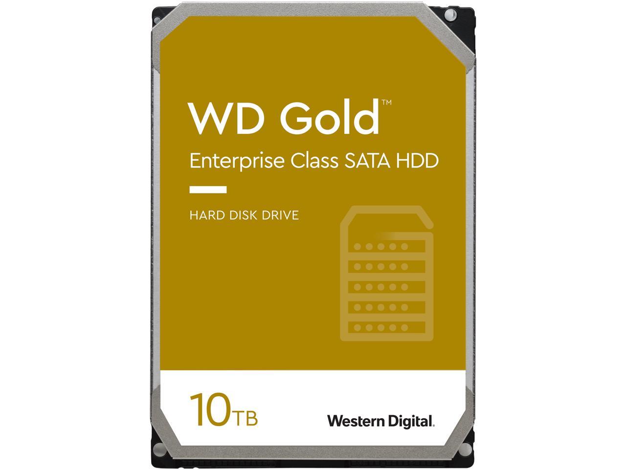 WD Gold 10TB Enterprise Class Hard Disk Drive - 7200 RPM Class SATA 6Gb/s 256MB Cache 3.5 Inch - WD102KRYZ