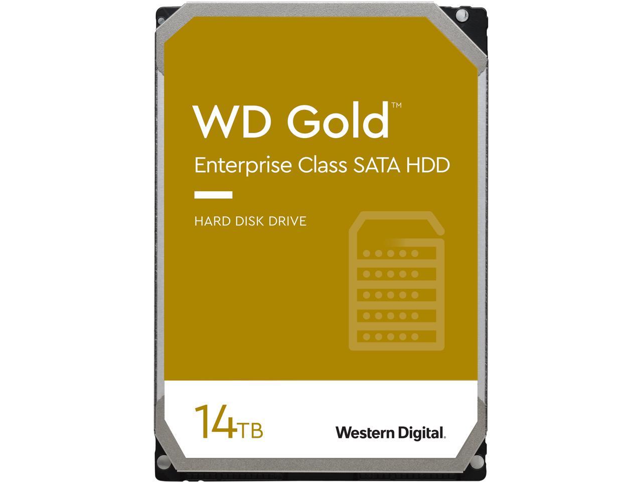 WD Gold 14TB Enterprise Class Hard Disk Drive - 7200 RPM Class SATA 6Gb/s 512MB Cache 3.5 Inch - WD141KRYZ