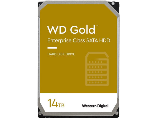 WD Gold 14TB Enterprise Class Hard Disk Drive - 7200 RPM Class SATA 6Gb/s 512MB Cache 3.5 Inch - WD141KRYZ