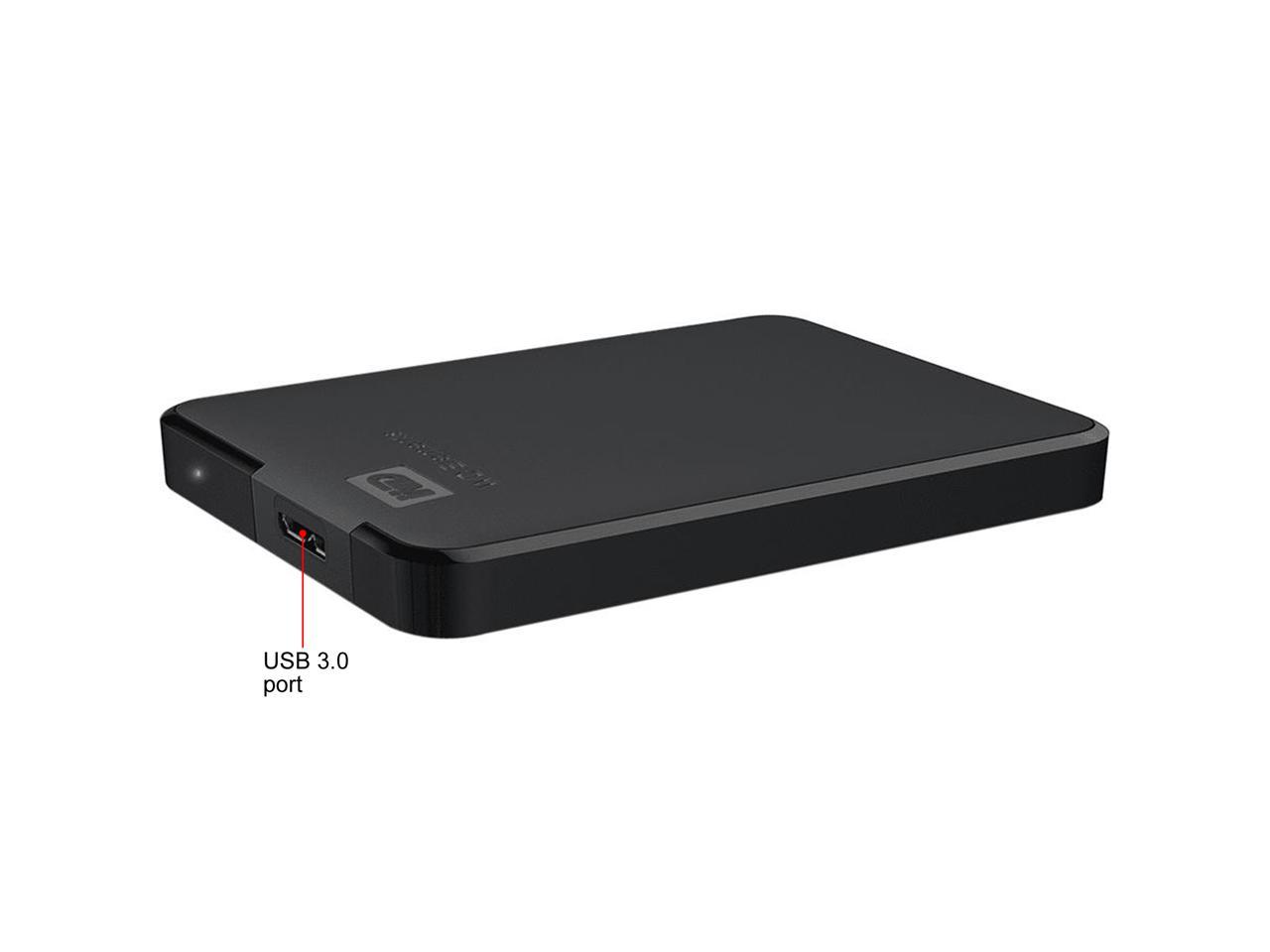 WD 5TB Elements Portable Storage USB 3.0 Model WDBU6Y0050BBK-WESN Black