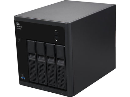 WD 8TB My Cloud PR4100 Pro Series Media Server w/ Transcoding for Mac/PC & iOS/Android, NAS (WDBNFA0080KBK-NESN)