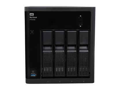 WD 8TB My Cloud PR4100 Pro Series Media Server w/ Transcoding for Mac/PC & iOS/Android, NAS (WDBNFA0080KBK-NESN)