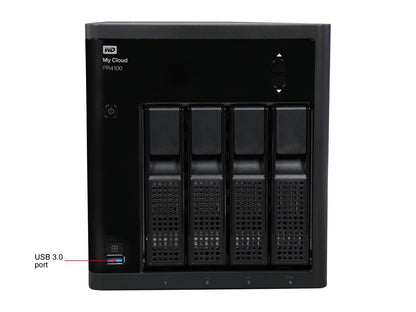 WD 8TB My Cloud PR4100 Pro Series Media Server w/ Transcoding for Mac/PC & iOS/Android, NAS (WDBNFA0080KBK-NESN)