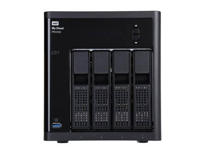 WD 32TB My Cloud PR4100 Pro Series Media Server w/ Transcoding for Mac/PC & iOS/Android, NAS (WDBNFA0320KBK-NESN)