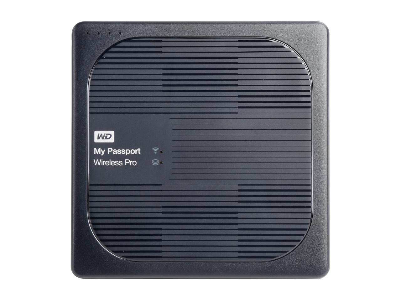 WD 2TB My Passport Wireless Pro Portable External Hard Drive - iOS/Android Compatible - Wi-Fi AC, SD, USB 3.0 (WDBP2P0020BBK-NESN)