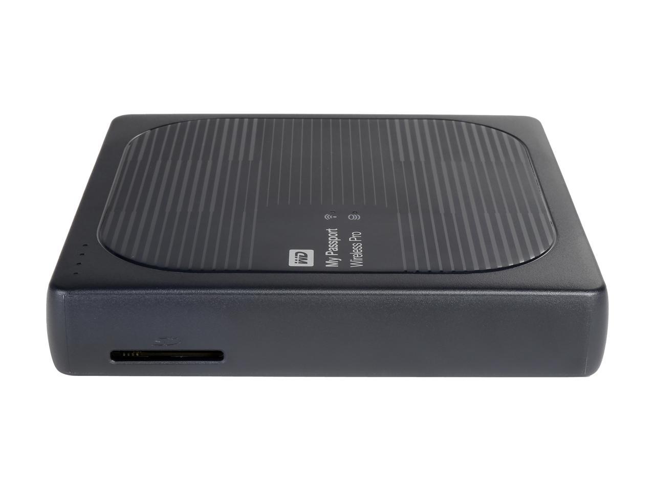 WD 2TB My Passport Wireless Pro Portable External Hard Drive - iOS/Android Compatible - Wi-Fi AC, SD, USB 3.0 (WDBP2P0020BBK-NESN)