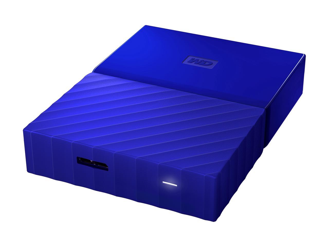 WD 4TB My Passport Portable Hard Drive USB 3.0 Model WDBYFT0040BBL-WESN Blue