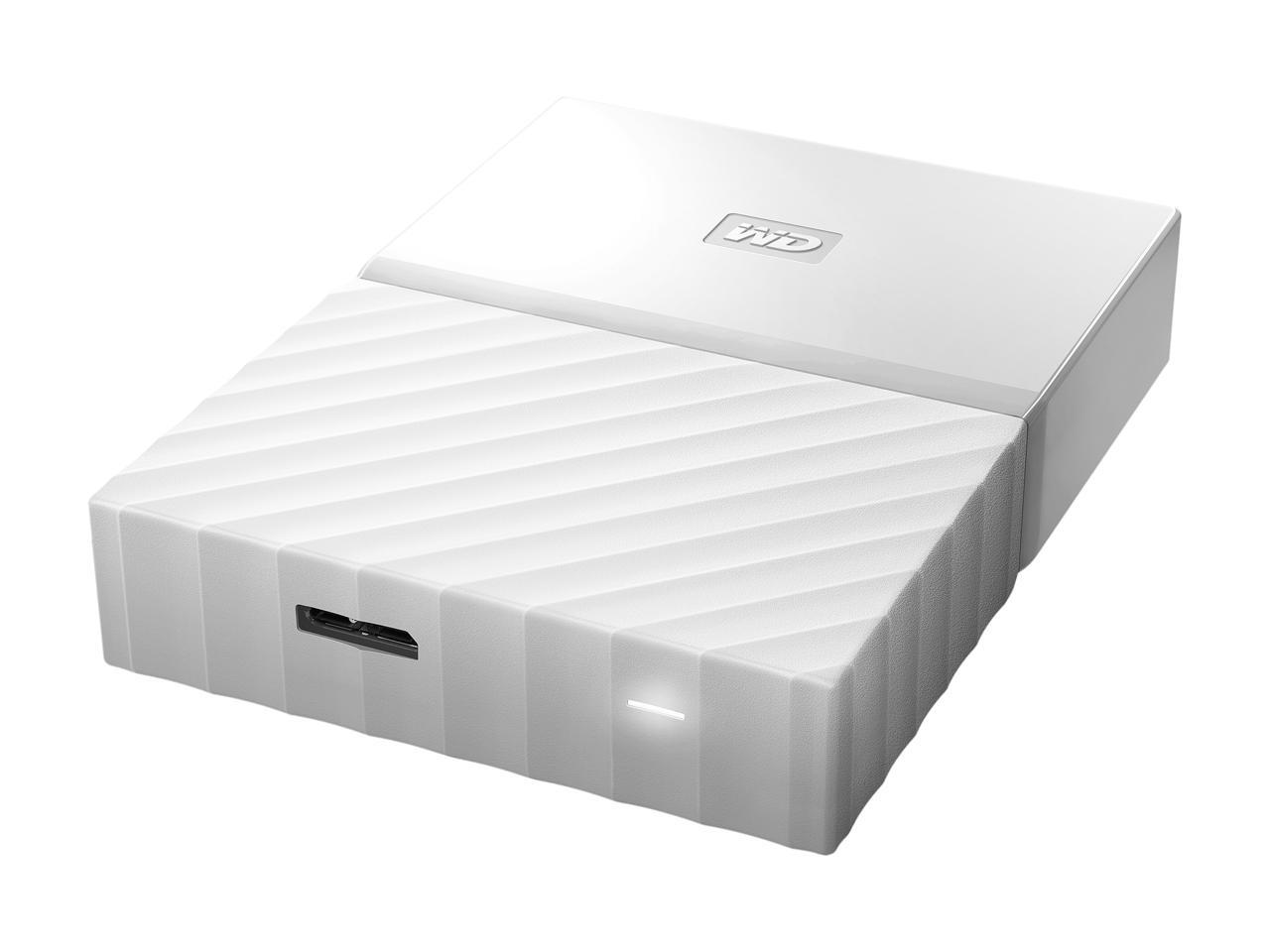 WD 4TB My Passport Portable Hard Drive USB 3.0 Model WDBYFT0040BWT-WESN White