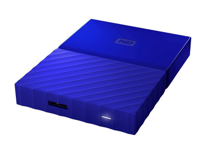 WD 3TB My Passport Portable Hard Drive USB 3.0 Model WDBYFT0030BBL-WESN Blue