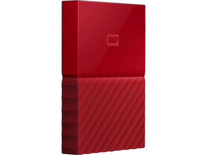 WD 3TB My Passport Portable Hard Drive USB 3.0 Model WDBYFT0030BRD-WESN Red