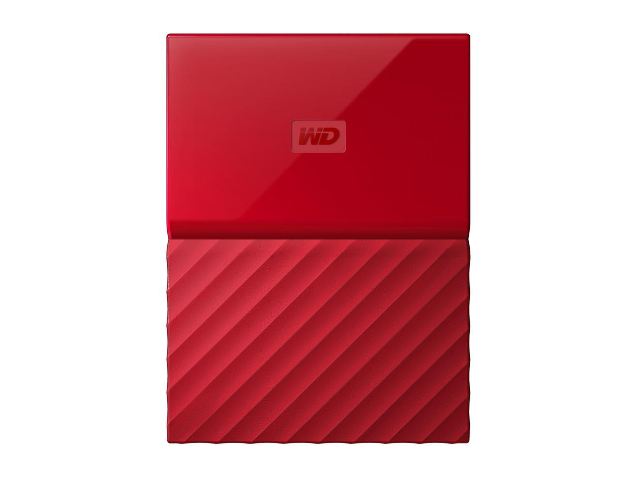 WD 3TB My Passport Portable Hard Drive USB 3.0 Model WDBYFT0030BRD-WESN Red