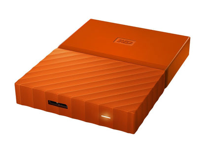 WD 3TB My Passport Portable Hard Drive USB 3.0 Model WDBYFT0030BOR-WESN Orange