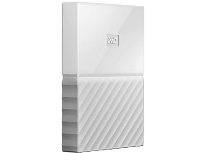 WD 1TB My Passport Portable Hard Drive USB 3.0 Model WDBYNN0010BWT-WESN White