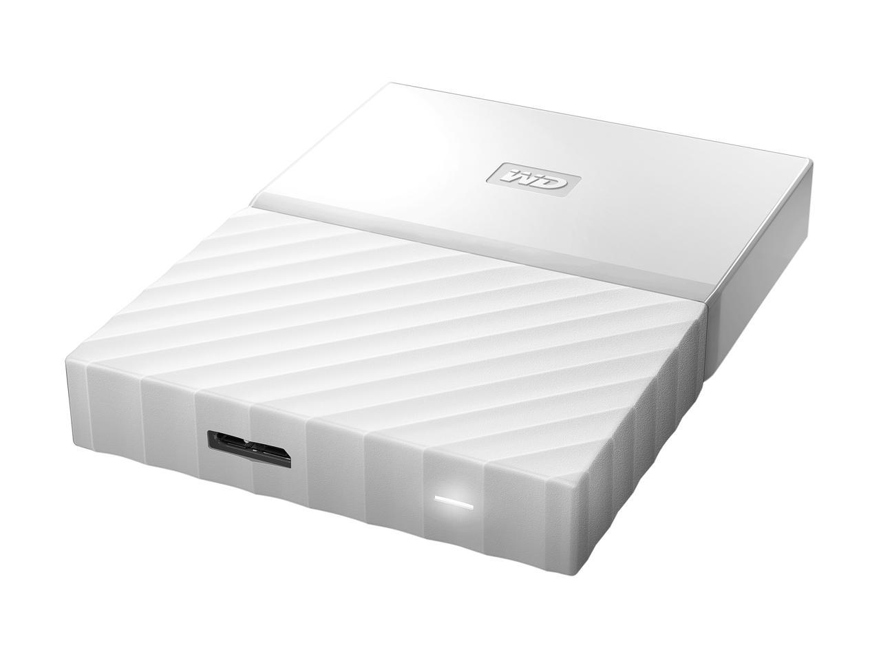 WD 1TB My Passport Portable Hard Drive USB 3.0 Model WDBYNN0010BWT-WESN White