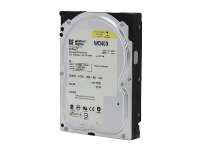 WD WD400BB-75FJA1 40GB 7200 RPM IDE Ultra ATA100 / ATA-6 3.5" Internal Hard Drive Bare Drive